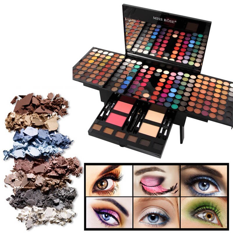 180 Colors Eyes Shadow Blush Set Personalized Piano-shaped Makeup Palette Box