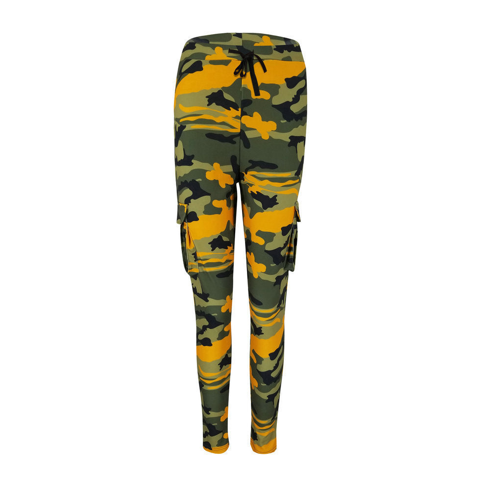 Camouflage Plus Size Casual Trousers Women New Casual Pants Women Fall Winter