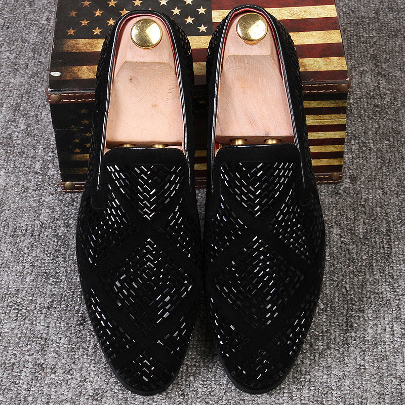 Studded leather shoes