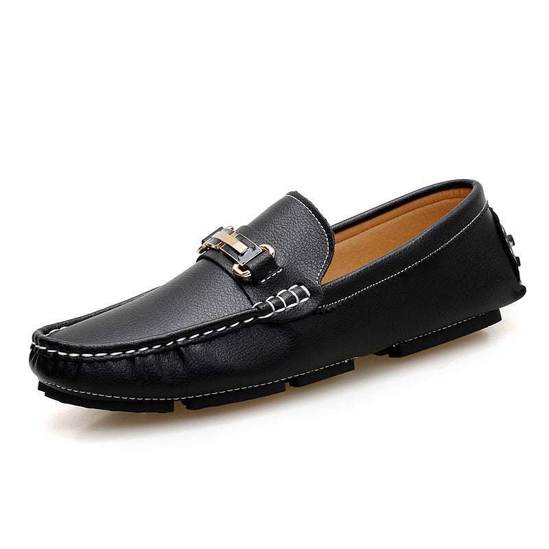 Men's Shoes, Lightweight One-step Casual Leather Shoes