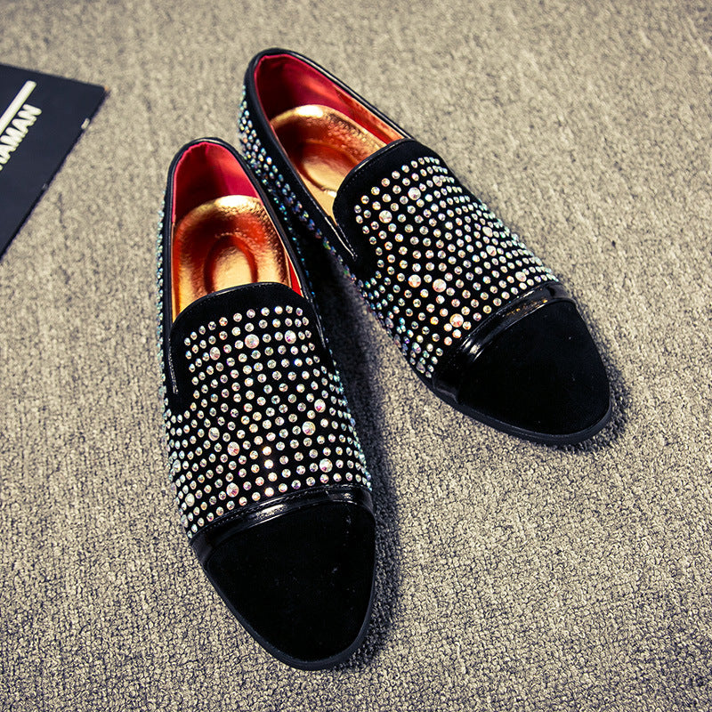 Studded leather shoes