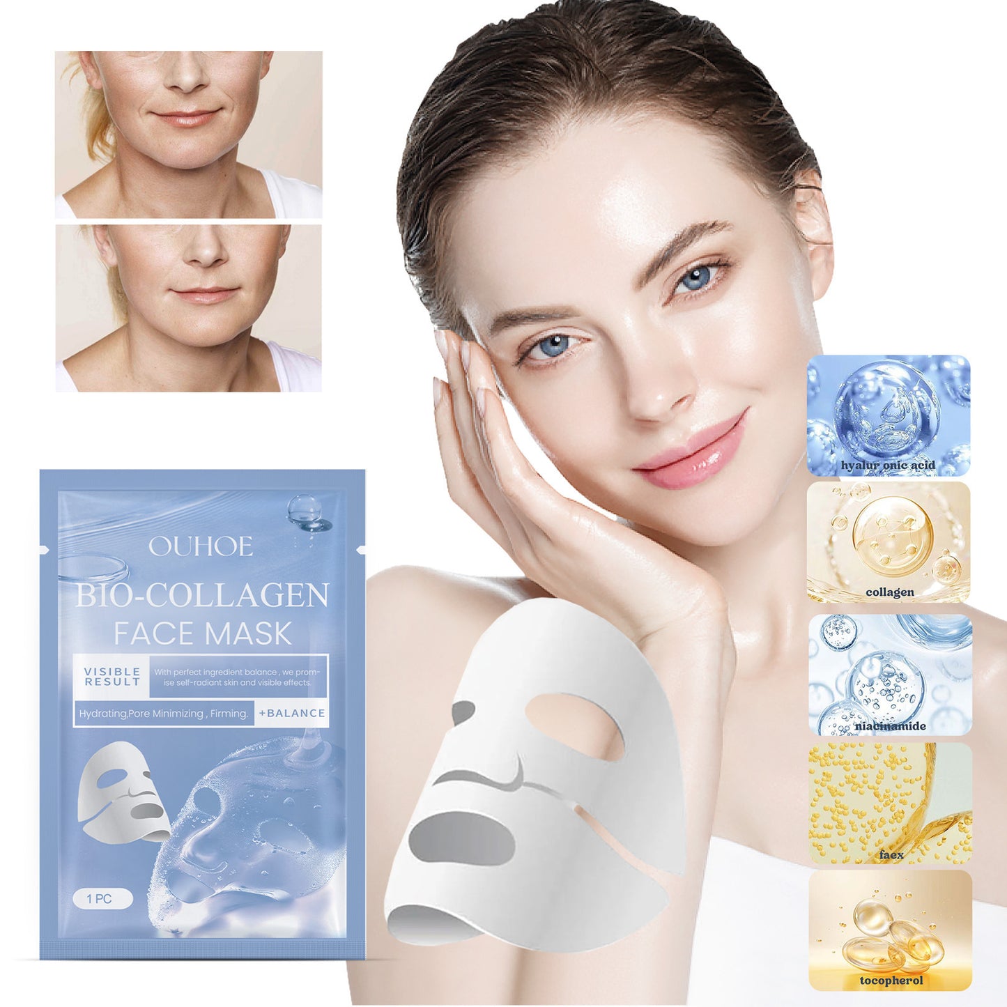 Fading Wrinkle Moisturizing And Whitening Skin Mask