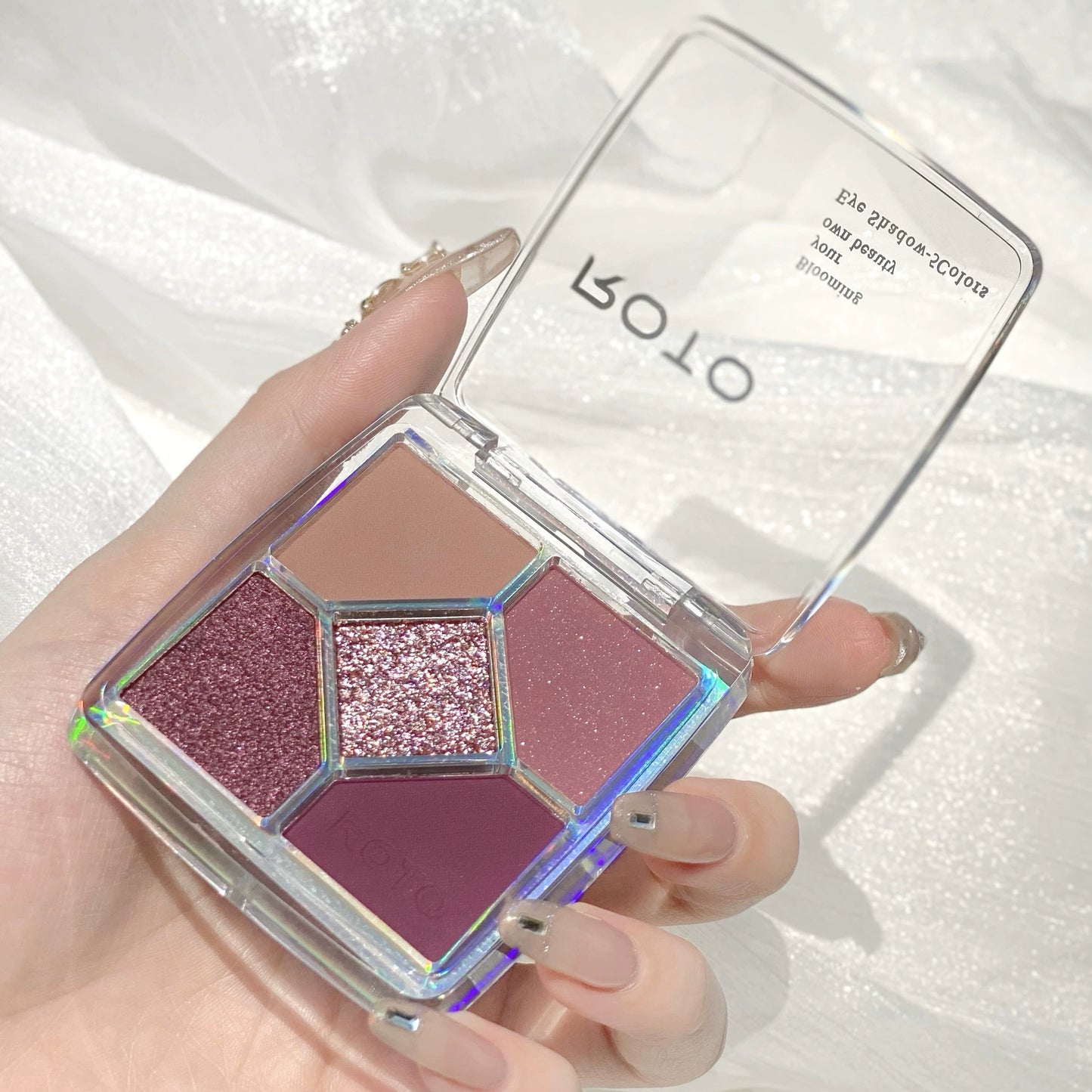 Roto Haze Purple Pearlescent Glitter Cement Eye Shadow Plate