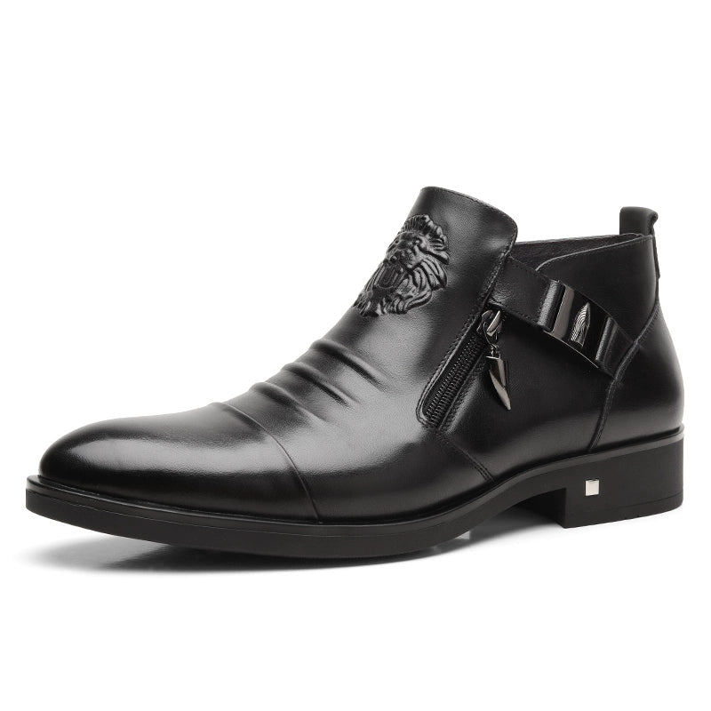 Autumn Business Casual High-End Leather Boots