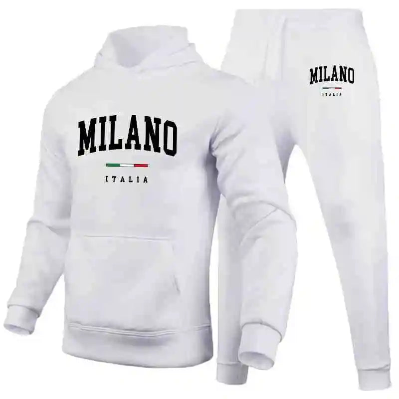 Men's Sports Hoodie Set Luxury Milan