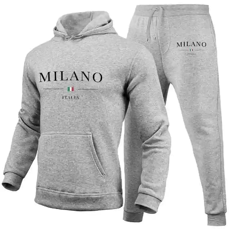 Men's Sports Hoodie Set Luxury Milan