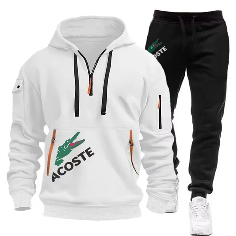 Set Men's Hoodie Fitness Sports Wear