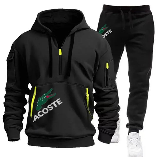 Set Men's Hoodie Fitness Sports Wear