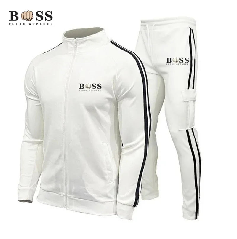 Men's Sportswear Set Zipper Jacket+Pants