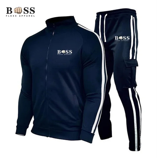 Men's Sportswear Set Zipper Jacket+Pants