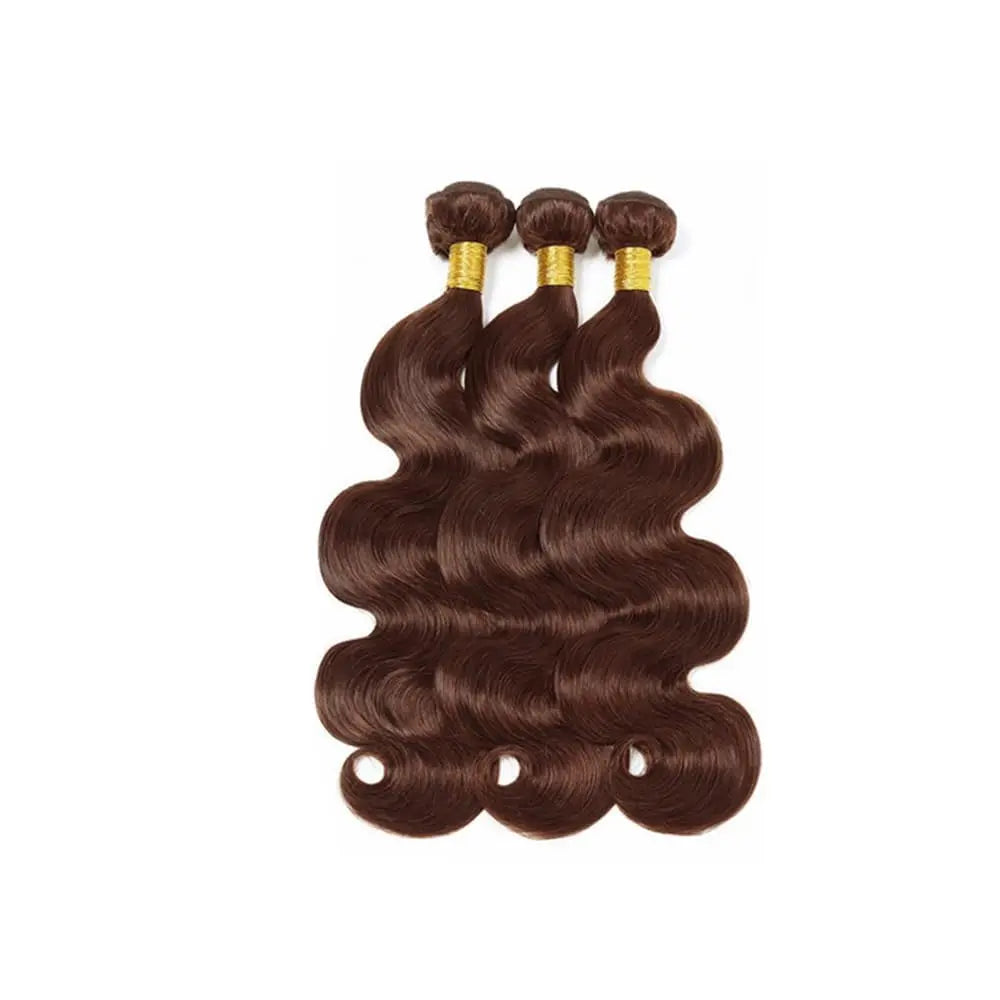 Dark Brown Body Wave Bundles – 100% Remy Human Hair, 18-30 Inches, Brazilian Double Draw