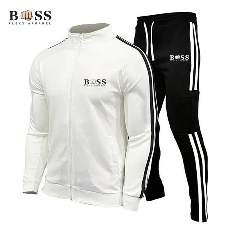 Men's Sportswear Set Zipper Jacket+Pants