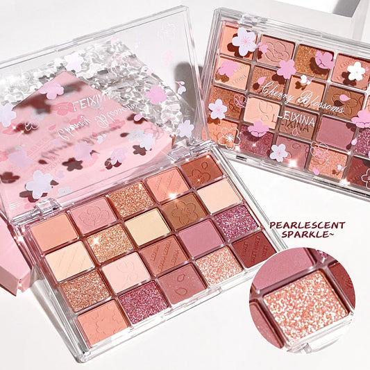 Eyeshadow Palette with Glitter, Shimmer, and Matte Finishes – Instagram Makeup Palette