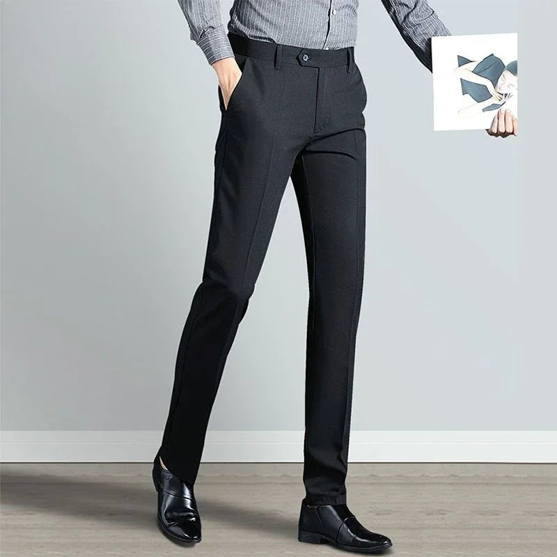 Men Tight Social Tailoring Man Pants