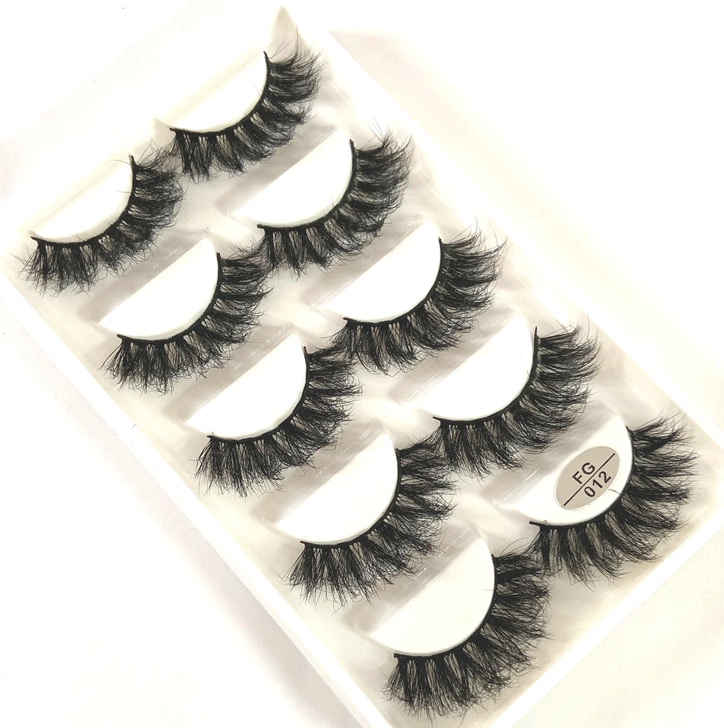 Handmade 3d mink lashes short False Eyelashes Dense Natural Long Messy Eye Lashes Reusable Stage Makeup False Eyelashes