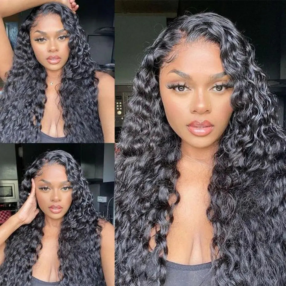 Pre-Cut Deep Wave Glue less Human Hair Wig – Ready to Wear 5x5 Lace Closure & 13x4 Lace Front"