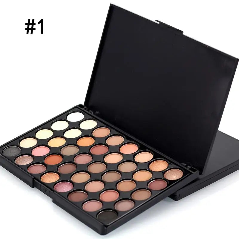 Colors Glitter Eyeshadow Palette Matte Waterproof Long Lasting Pressed Powder Cosmetics Kit Fashion Women MakeUp Tools