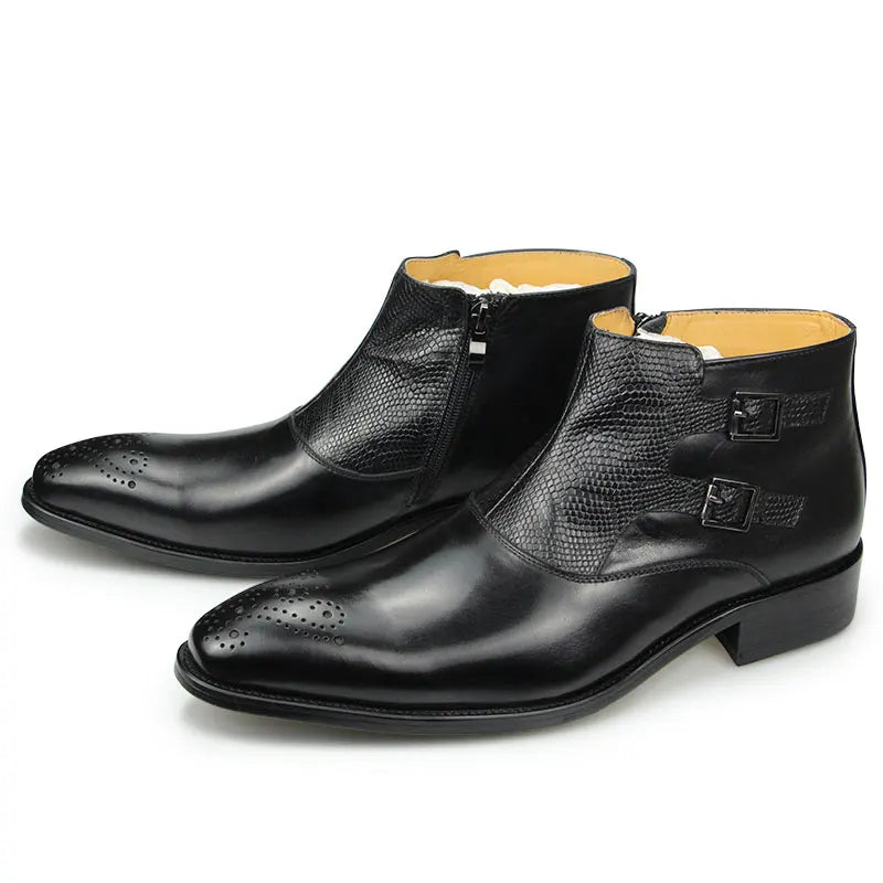 Mens Ankle Leathe Luxury Boots