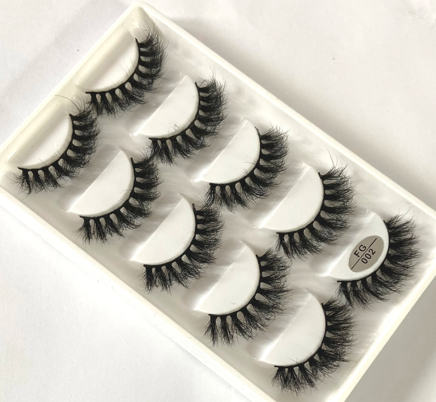 Handmade 3d mink lashes short False Eyelashes Dense Natural Long Messy Eye Lashes Reusable Stage Makeup False Eyelashes