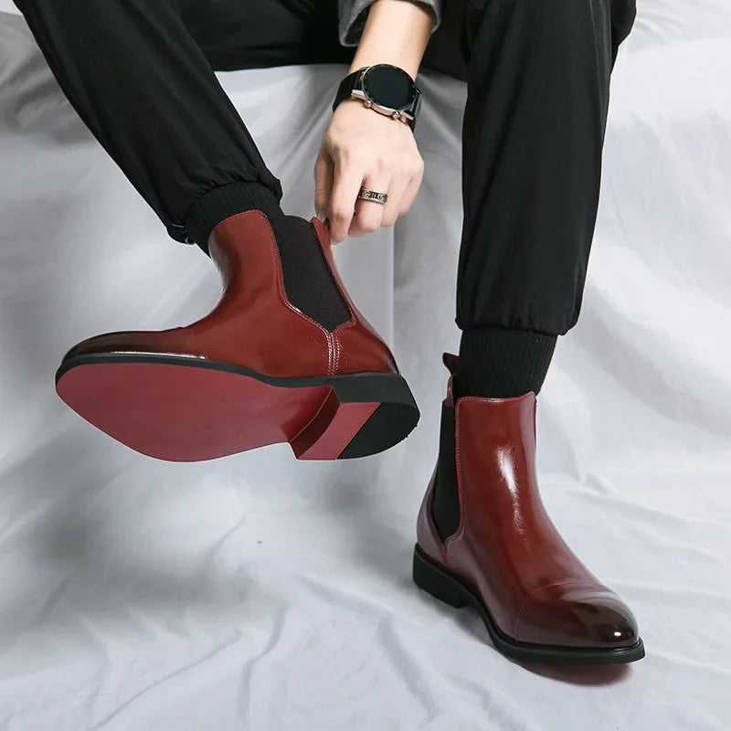 Men's Boots Luxury Brand Leather