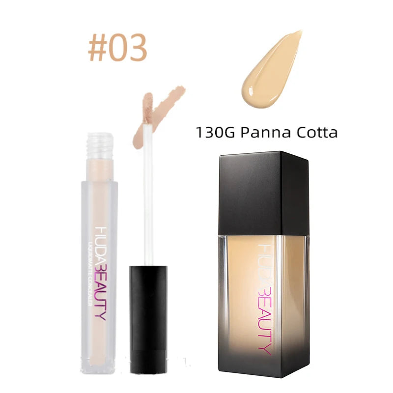 Foundation Matte Concealer Nourishing Long-Lasting Facial Base Makeup Conceale Breathable Cosmetic