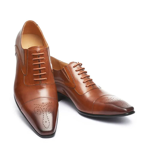 Men Dress Handmade Shoes Leather Male Oxford Italian Classic