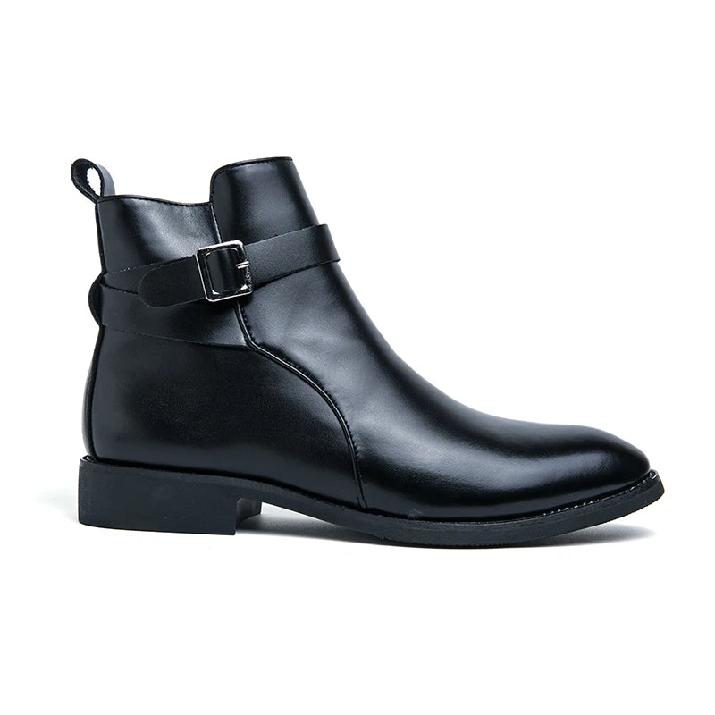 Luxury High Top Leather Boots for Men