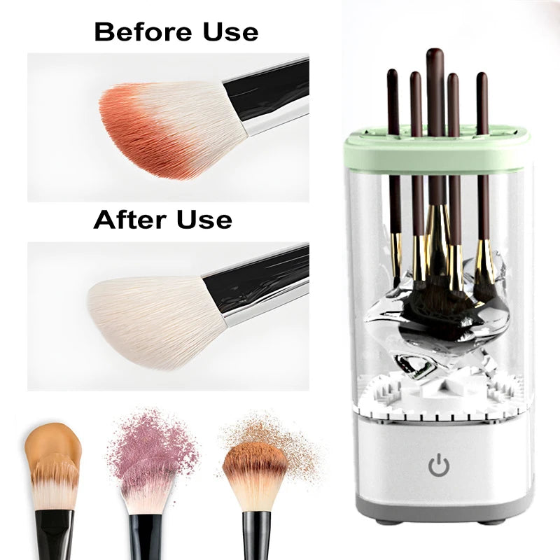 3-in-1 Electric Makeup Brush Cleaner & Dryer with Type C Charging