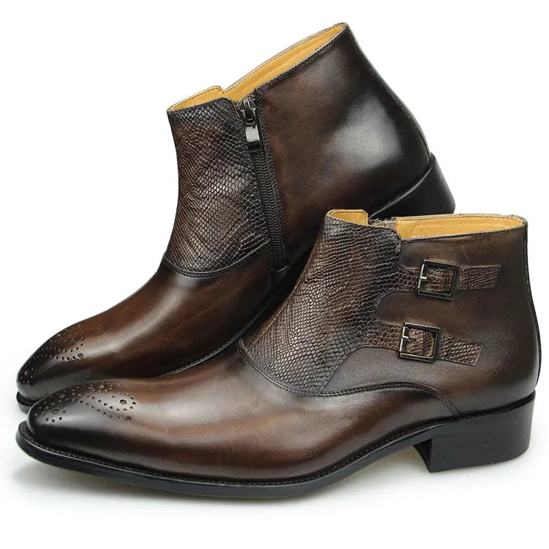 Mens Ankle Leathe Luxury Boots