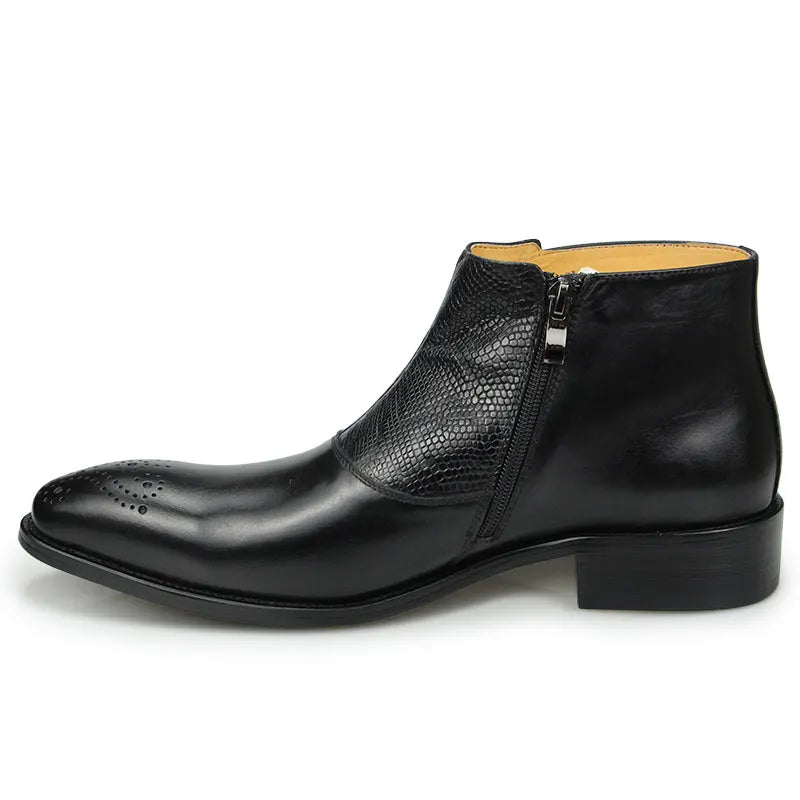 Mens Ankle Leathe Luxury Boots