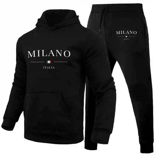 Men's Sports Hoodie Set Luxury Milan