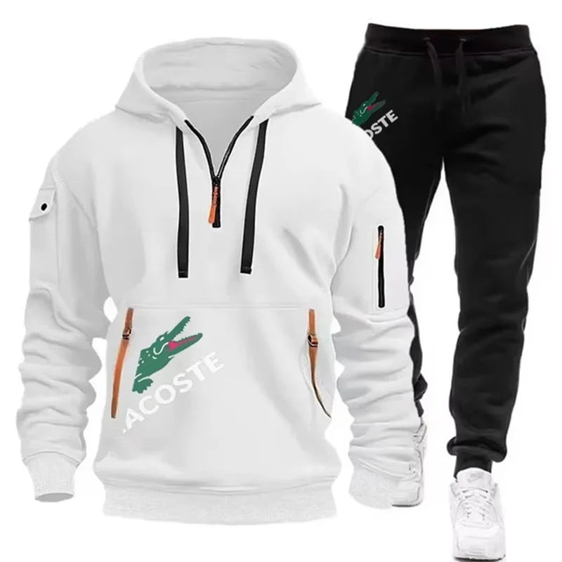 Set Men's Hoodie Fitness Sports Wear