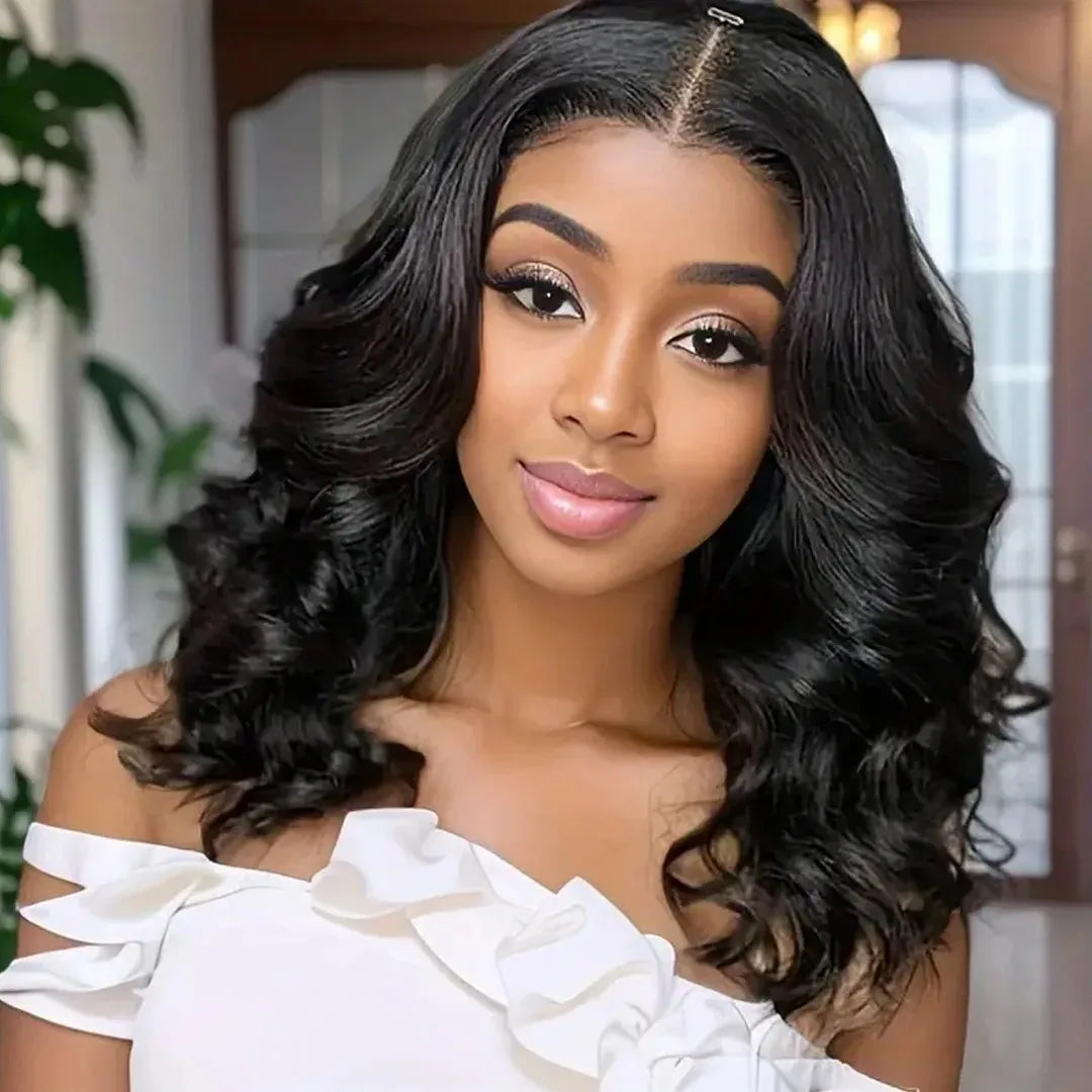 13x4 Body Wave Short Bob Lace Front Human Hair Wig 13x6 HD Transparent Lace Human Brazilian Hair Wigs For Black Women