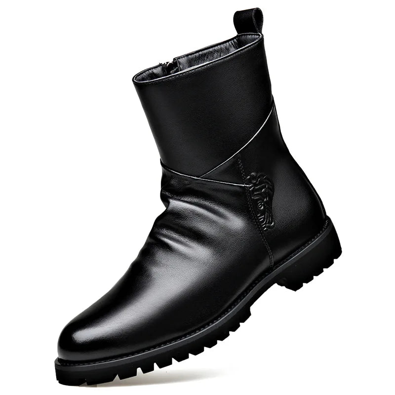 New Designer Big Size Ankle Boots for Men Fashion