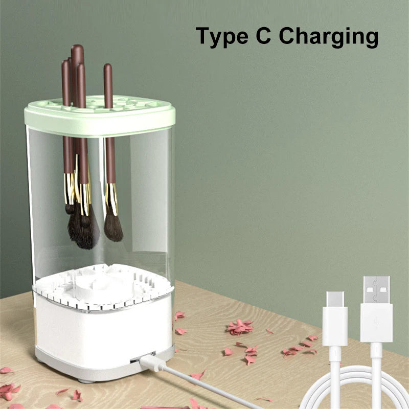 3-in-1 Electric Makeup Brush Cleaner & Dryer with Type C Charging