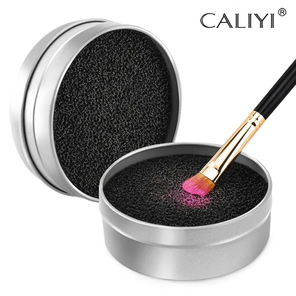 CALIYI Makeup Brushes Cleaner Sponge Dry Cleansing Make Up Brushes Cleaner Eye Shadow Blush Color Removal For Outdoor Travel