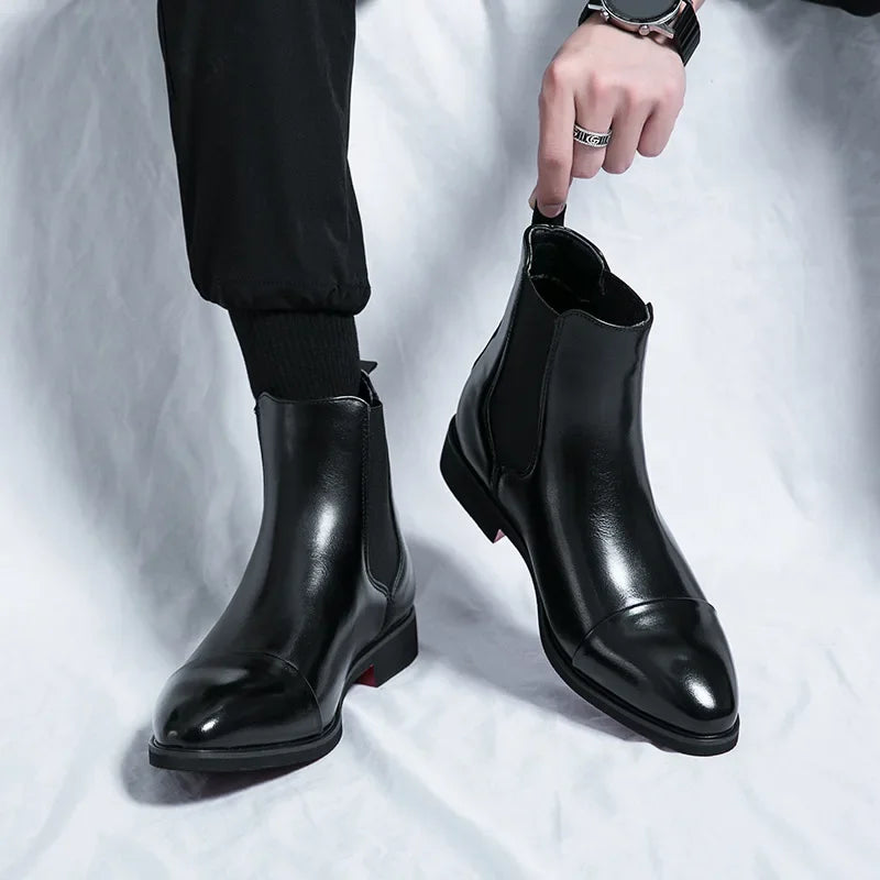 Men's Boots Luxury Brand Leather