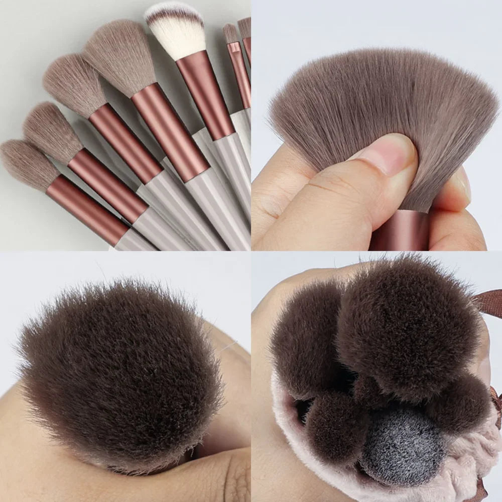 13PCS Soft Fluffy Makeup Brush Set Soft Beauty Eye Shadow Foundation Make-up Rouge Repair Brush Beauty Products Makeup Brush Kit