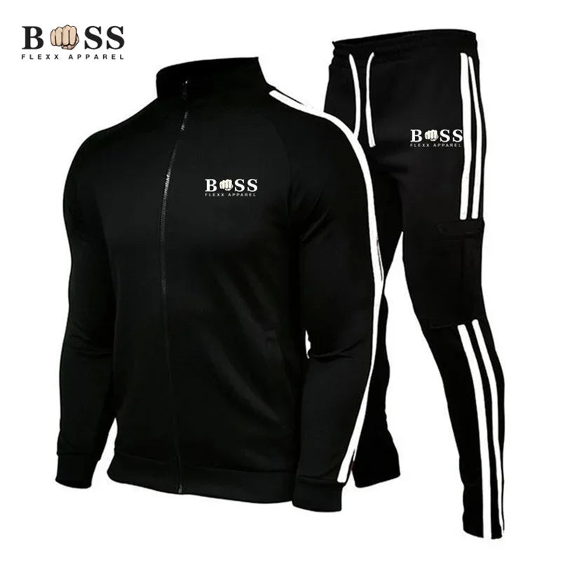 Men's Sportswear Set Zipper Jacket+Pants