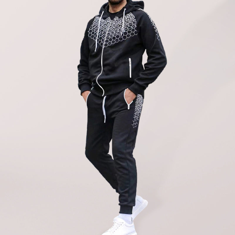 Casual Sweatshirt Trousers Set