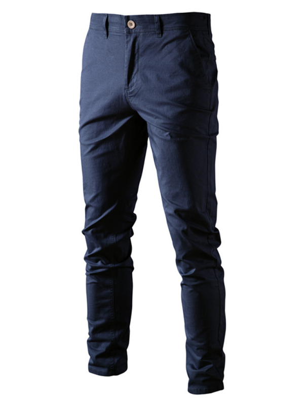 Men's casual all-match solid color casual pants