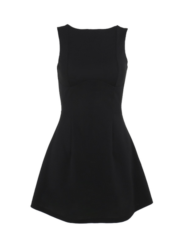 New Sexy Slim Backless Tank Top Basic Dress