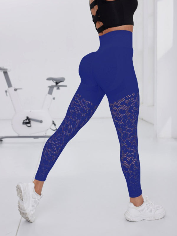 Double Butt Lift Yoga Pants Seamless Hollow Out Fitness Pants Leggings Sports Pants